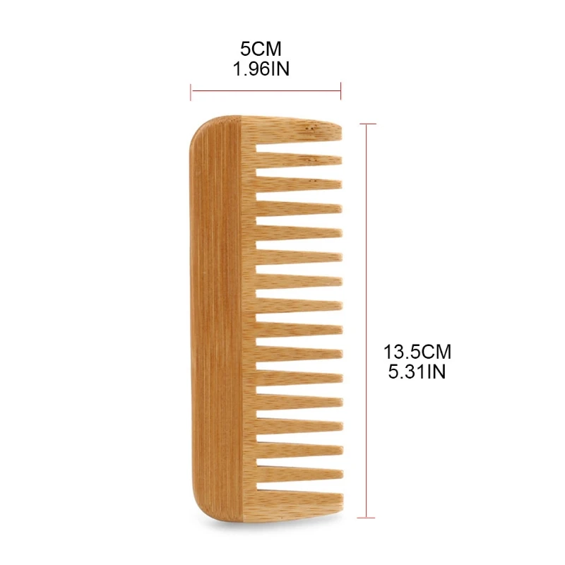 Peigne à dents larges en bambo - Detangling Wide Comb avis et prix