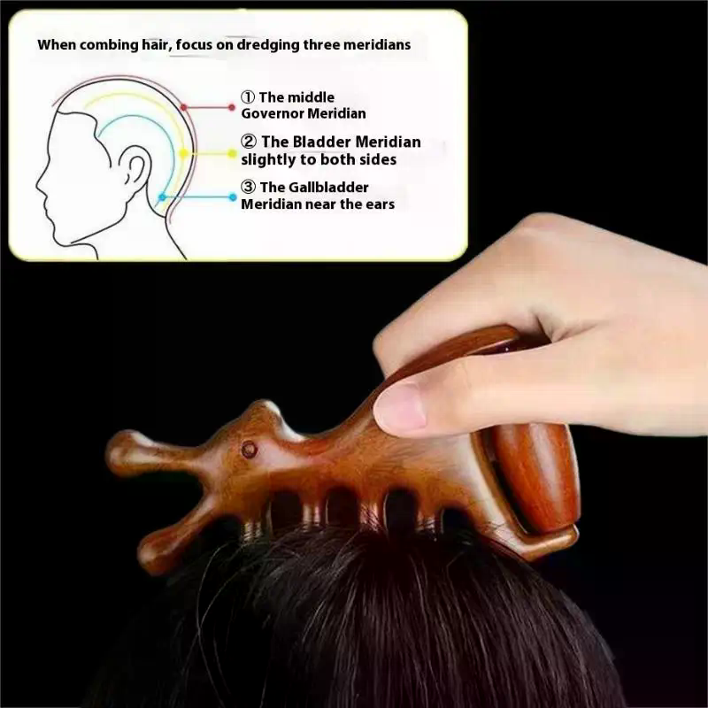 Peigne de Massage en bois, pei - Detangling Wide Comb avis et prix